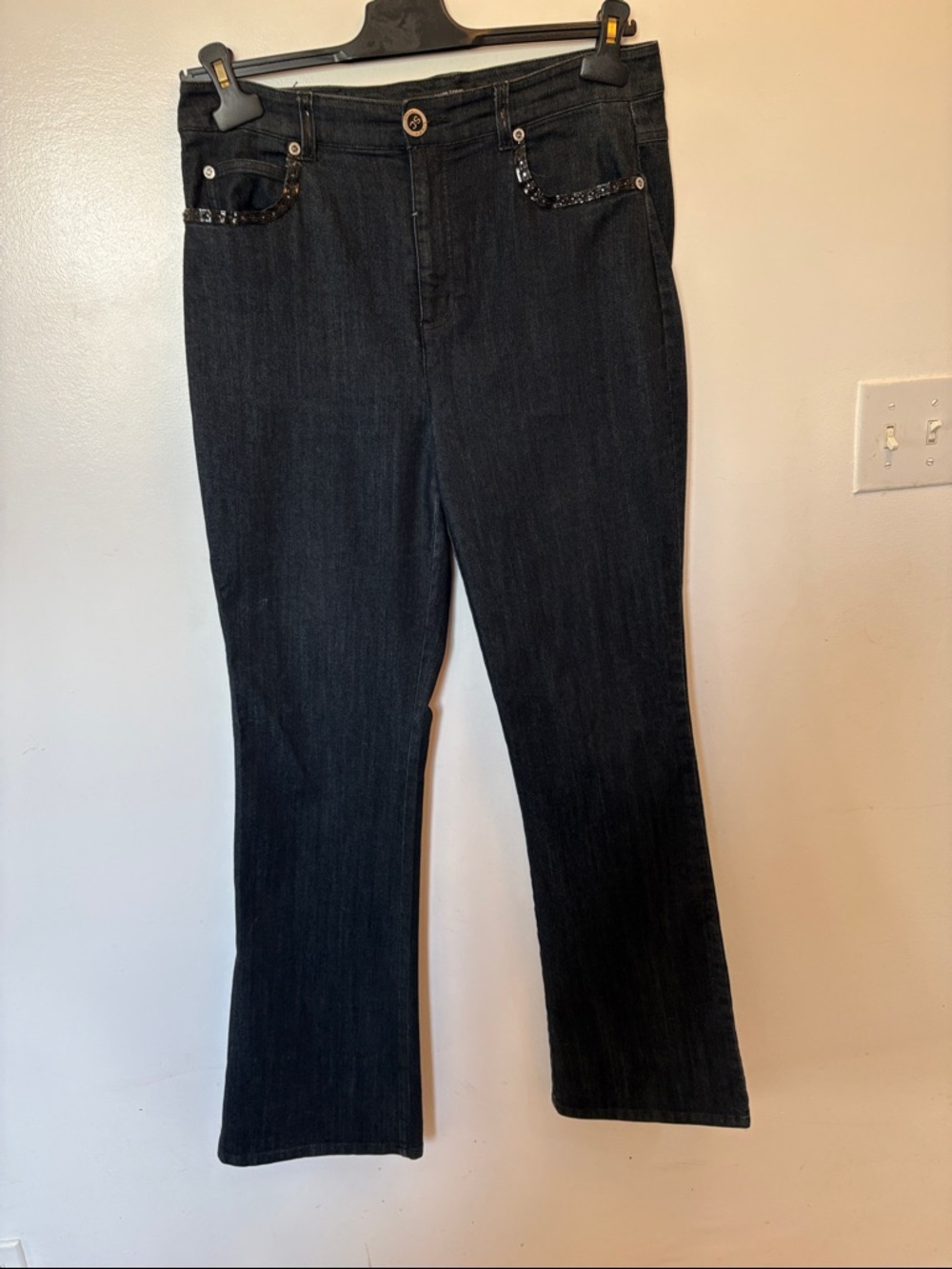 Simon Chang Denim Women's Blue Stretch Bootcut Jeans